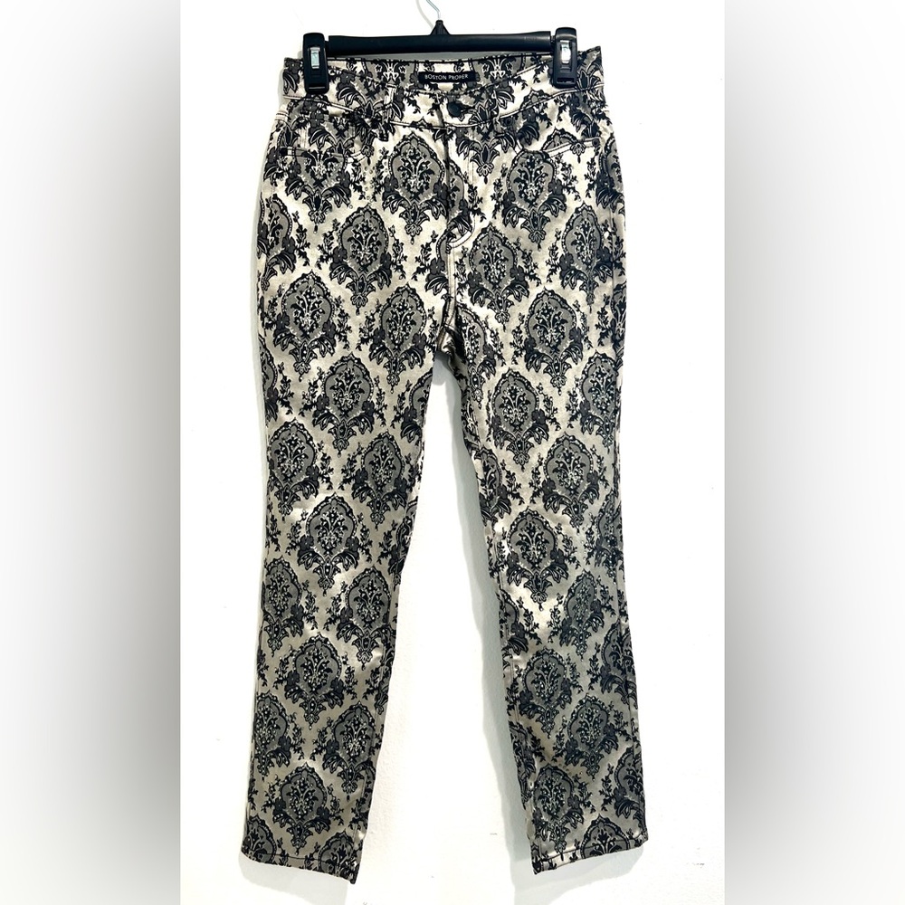 Boston Proper Jeweled Damask Jeans‎ Size 29